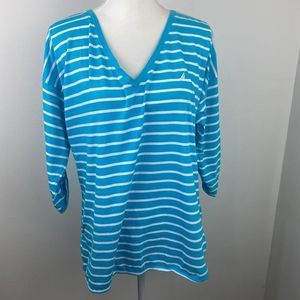 Nautica, long sleeve striped t-shirt.